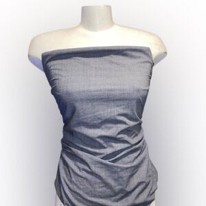💙 Zara BNWT Elegant Strapless Gray Body Suit